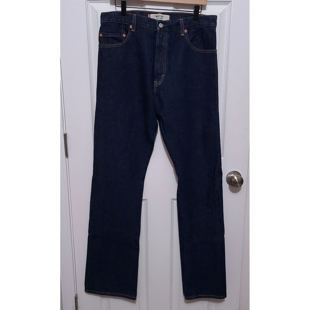 Levi's 517 Bootcut Jeans Men 34x36 Dark Wash Indigo Denim